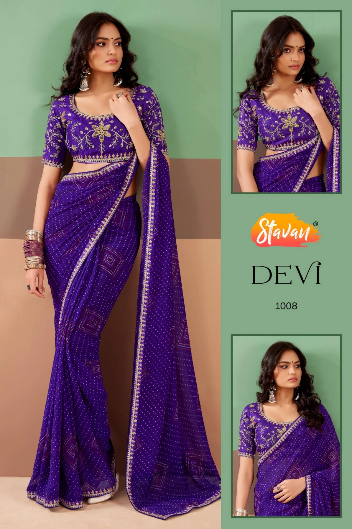 DEVI Sarees wholesale GEORGETTE - Ethnicaa thumbnail 11