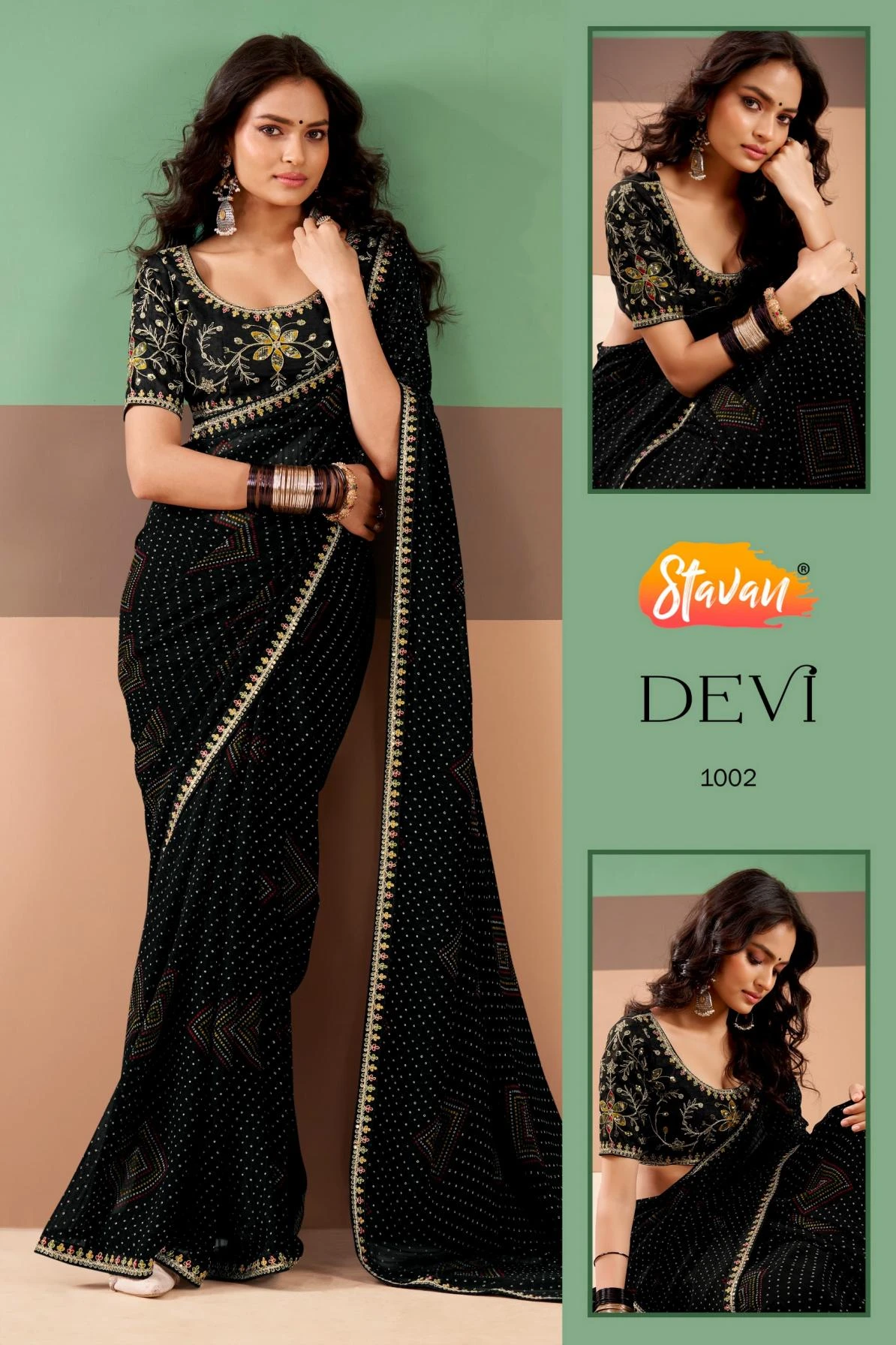 DEVI Sarees wholesale GEORGETTE - Ethnicaa thumbnail 10