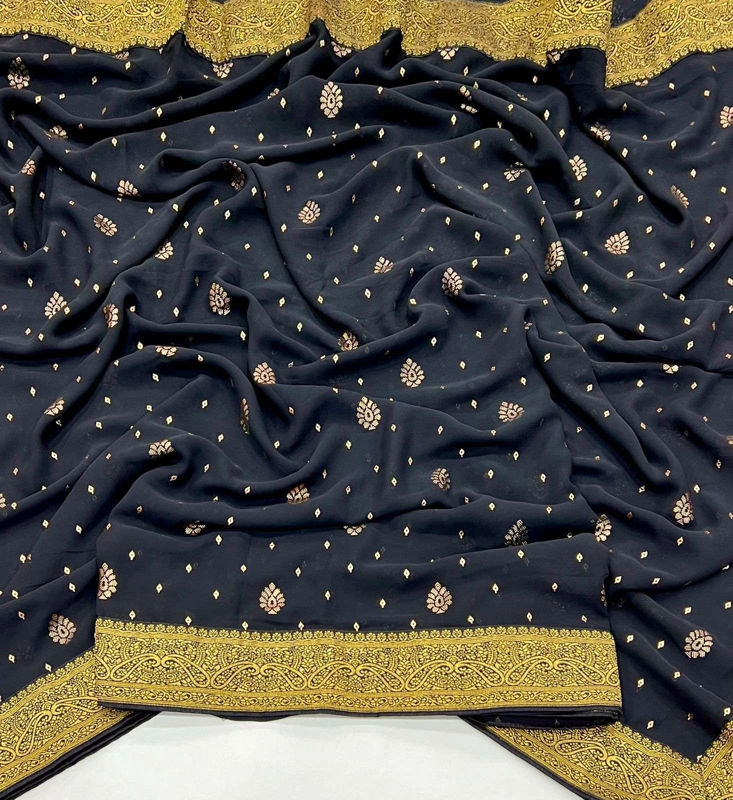 DHWANI Sarees wholesale GEORGETTE - Ethnicaa thumbnail 4