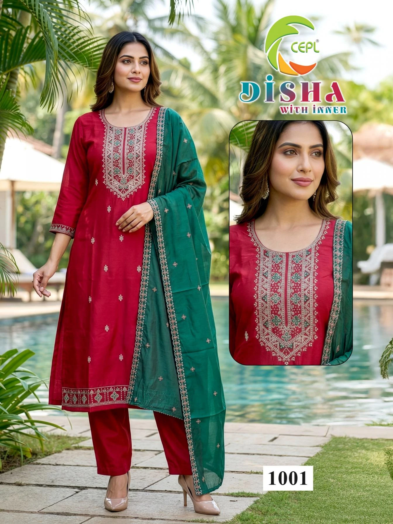 DISHA Kurti wholesale Roman Silk - Ethnicaa thumbnail 5