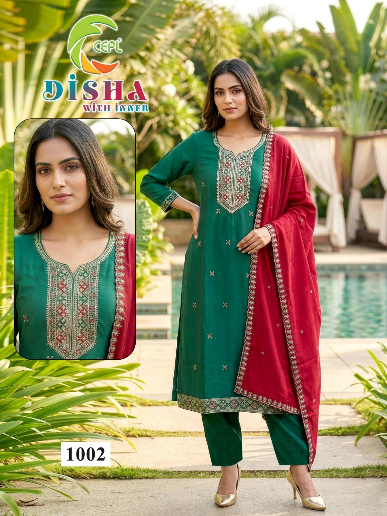 DISHA Kurti wholesale Roman Silk - Ethnicaa thumbnail 8