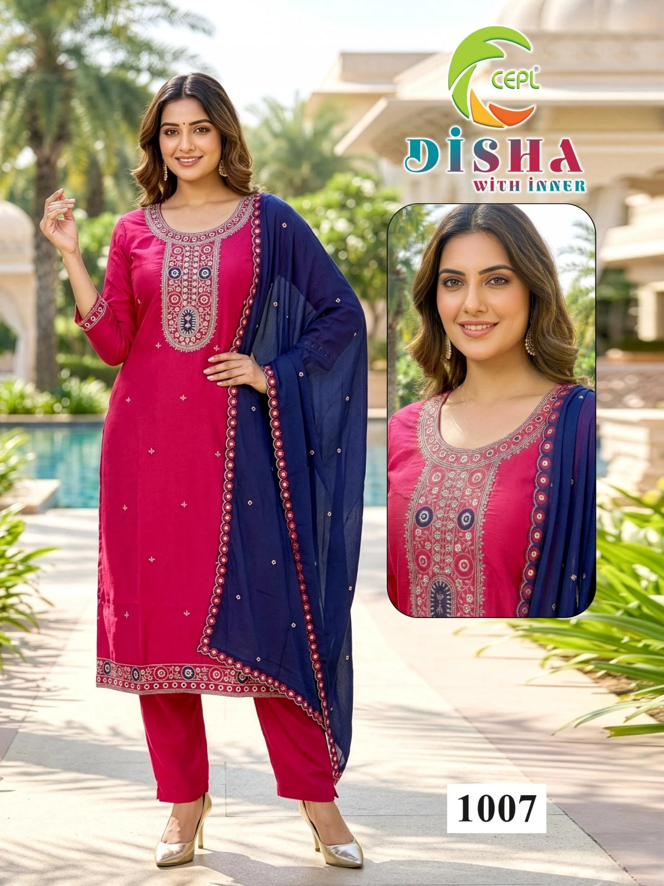 DISHA Kurti wholesale Roman Silk - Ethnicaa thumbnail 7