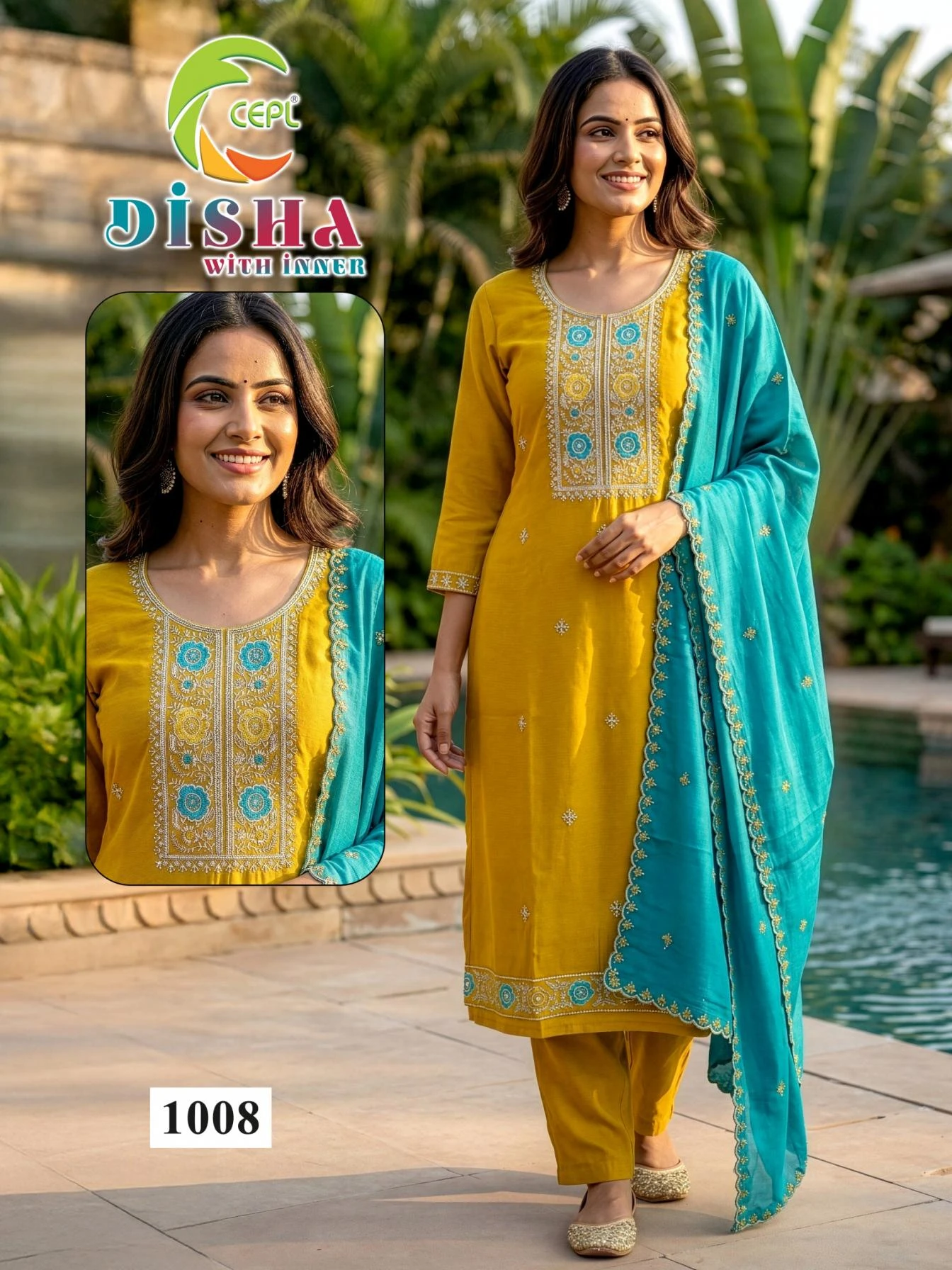 DISHA Kurti wholesale Roman Silk - Ethnicaa thumbnail 6