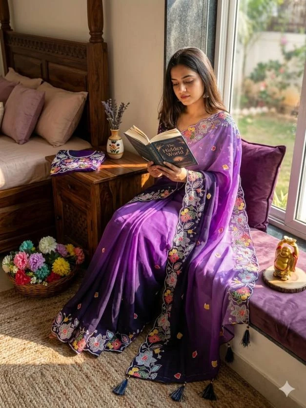 DS 690 Sarees wholesale GEORGETTE - Ethnicaa thumbnail 3