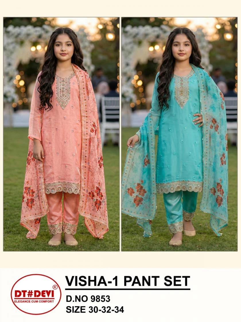 VISHA VOL 1 Readymade Salwar Suits wholesale ROMAN GLASS SILK - Ethnicaa thumbnail 3
