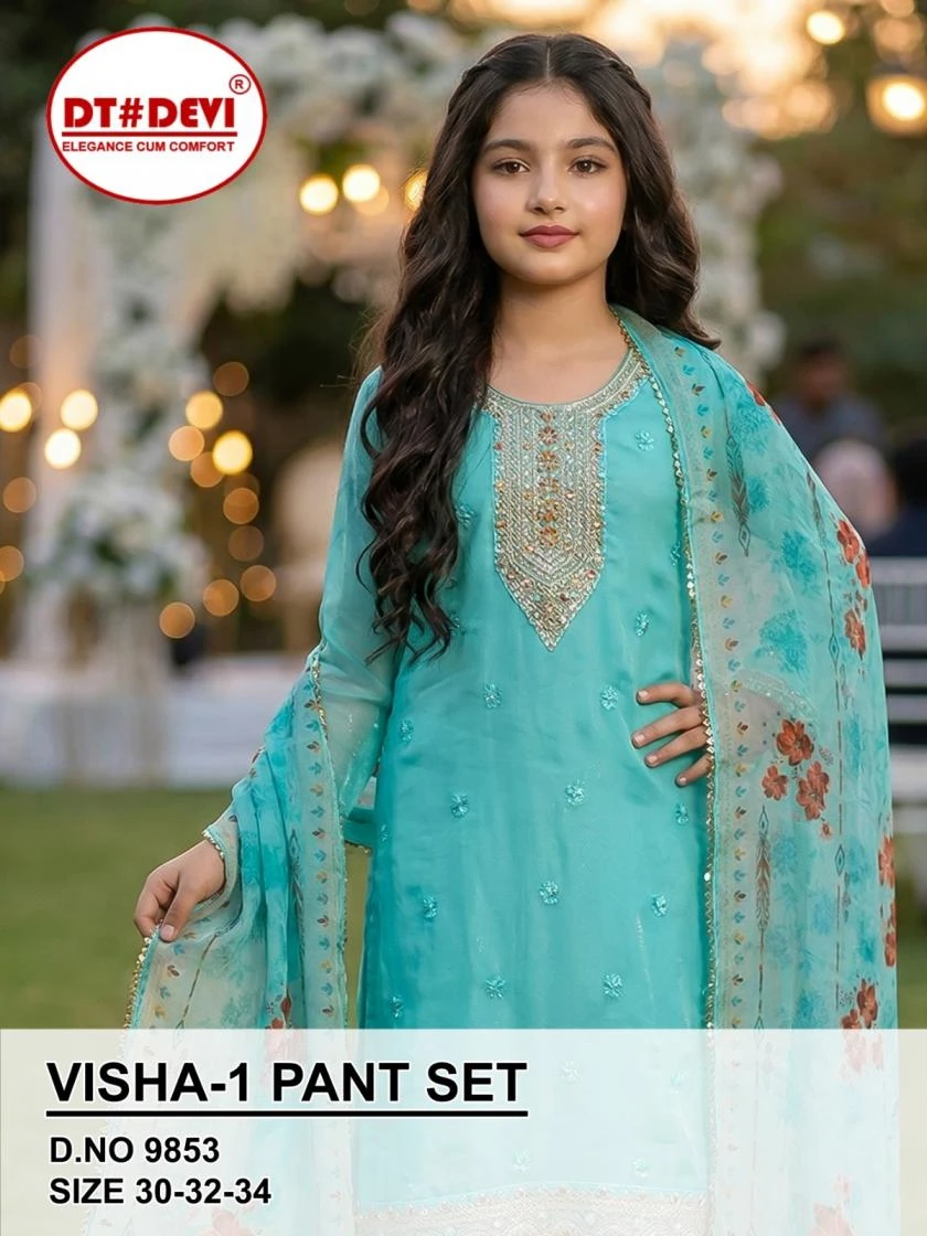 VISHA VOL 1 Readymade Salwar Suits wholesale ROMAN GLASS SILK - Ethnicaa thumbnail 4