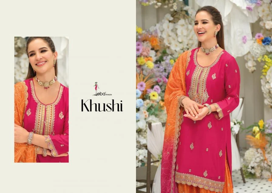 Buy KHUSHI ethnic-wear CHINON Wholesale Surat Manufacturer - Ethnicaa