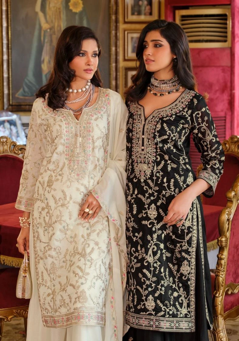 SANGIT BLACK & WHITE Ethnic Wear wholesale CHINON - Ethnicaa thumbnail 2