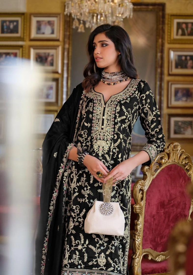 SANGIT BLACK & WHITE Ethnic Wear wholesale CHINON - Ethnicaa