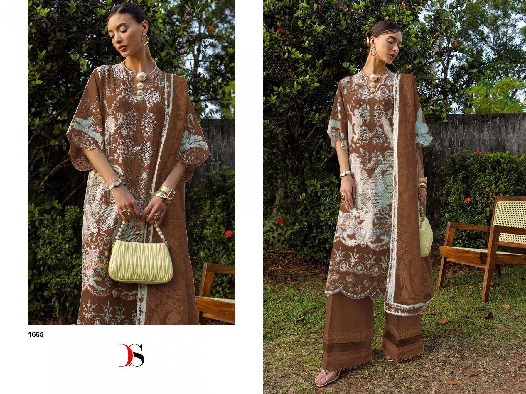 ESMEL LUXURY LAWN in COTTON | Pakistani Suits | Ethnicaa Wholesale thumbnail 10