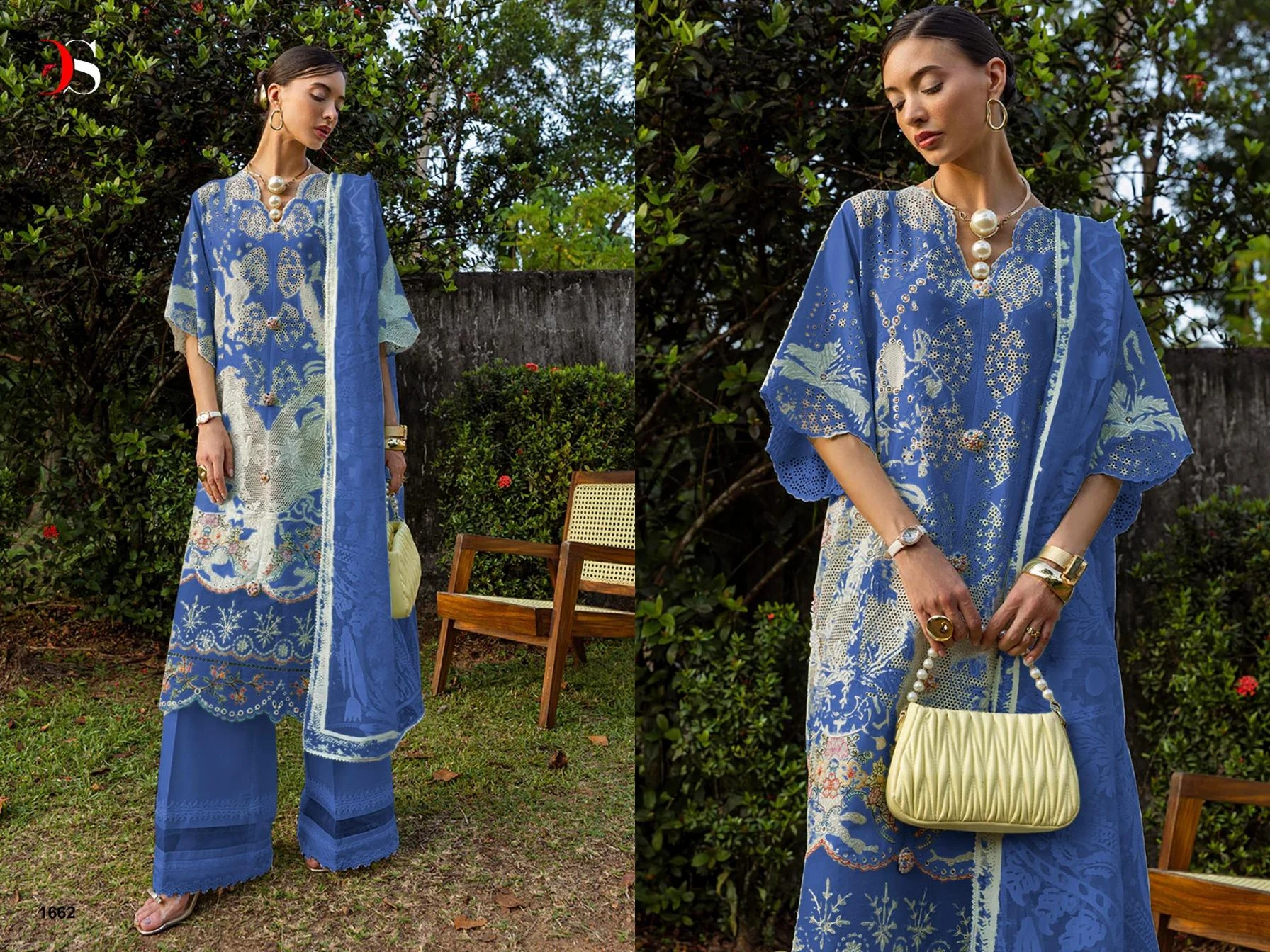 ESMEL LUXURY LAWN in COTTON | Pakistani Suits | Ethnicaa Wholesale thumbnail 12