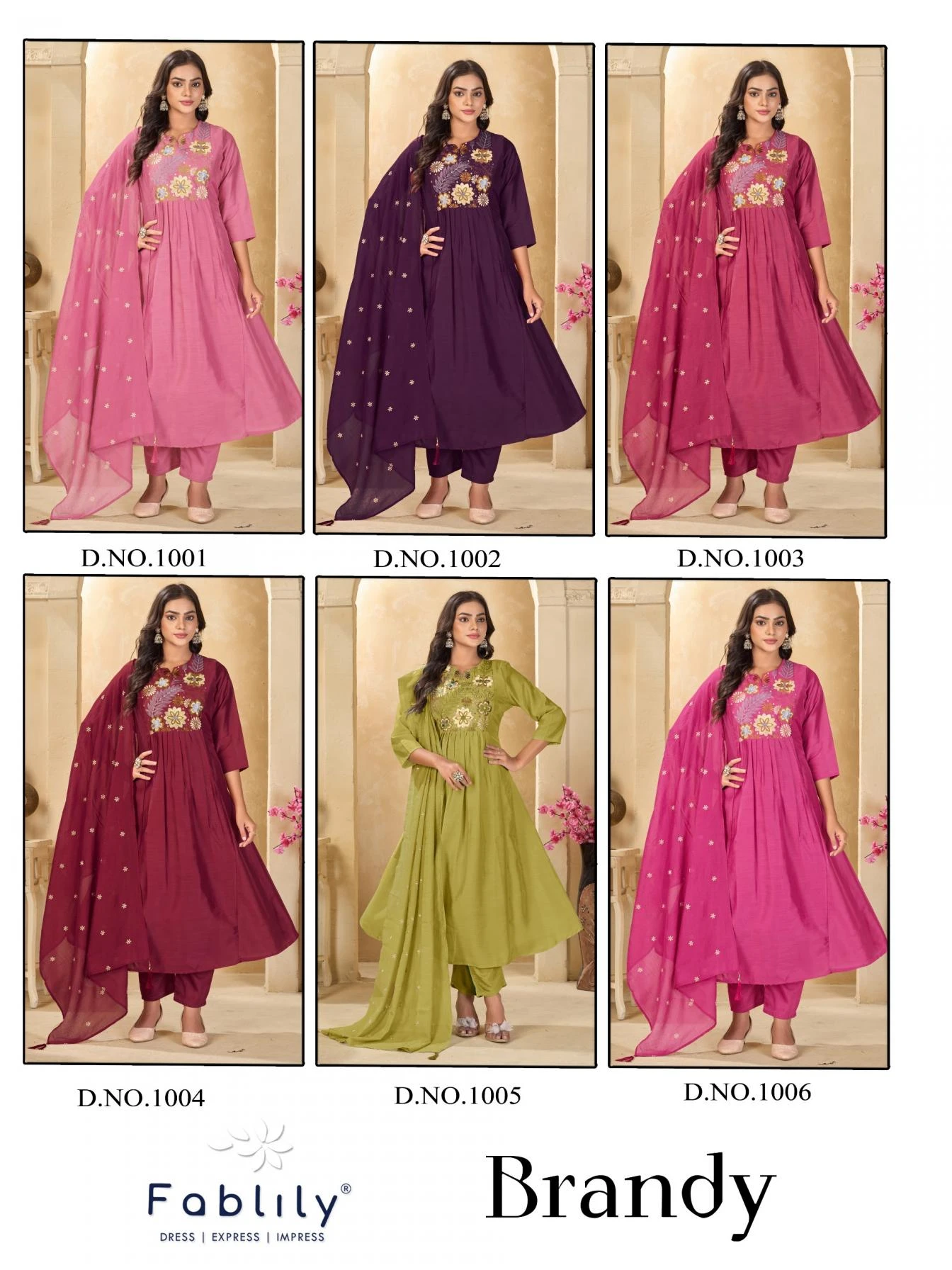 NAME : BRANDY Readymade Salwar Suits wholesale MUL CHANDERI - Ethnicaa thumbnail 3