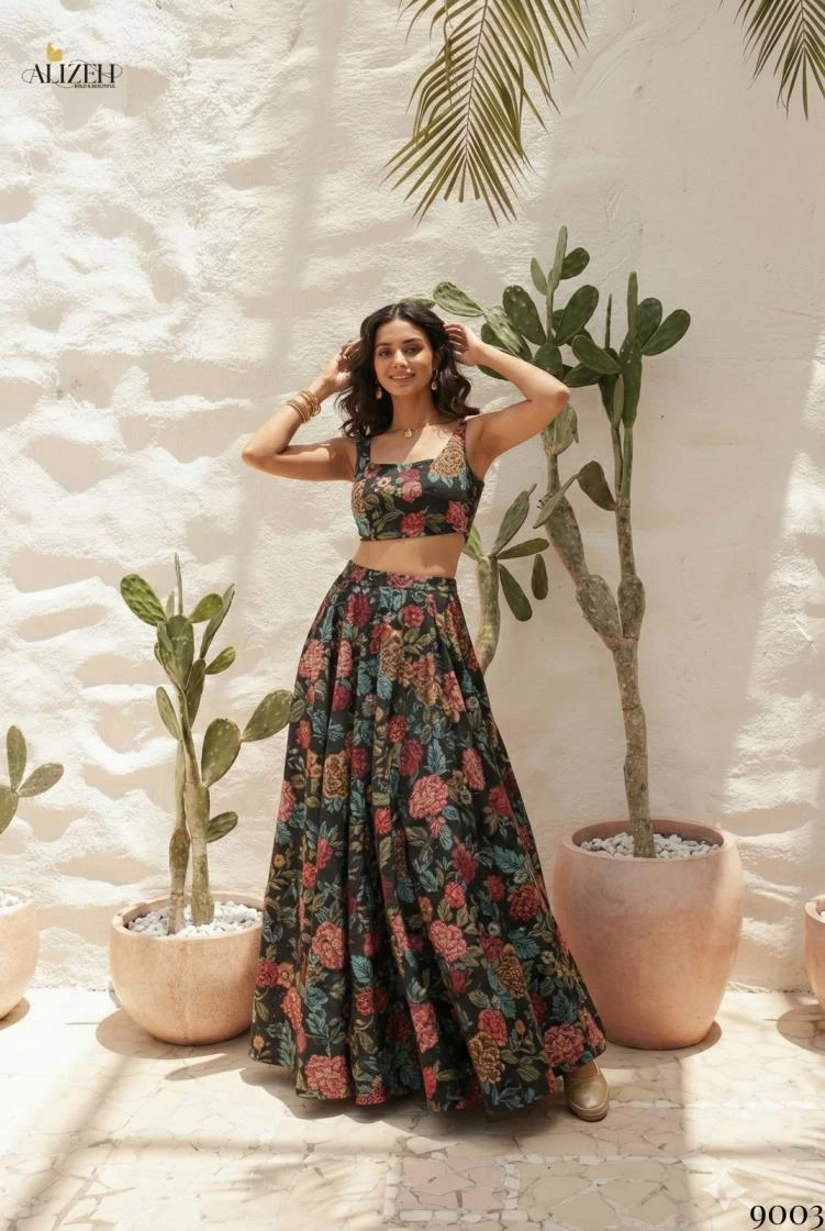 FLORENCE VOL 2 Lahanga wholesale BHAGALPURI SILK - Ethnicaa thumbnail 3