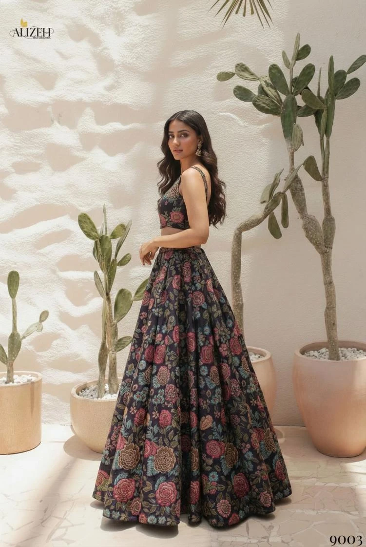 FLORENCE VOL 2 Lahanga wholesale BHAGALPURI SILK - Ethnicaa thumbnail 4