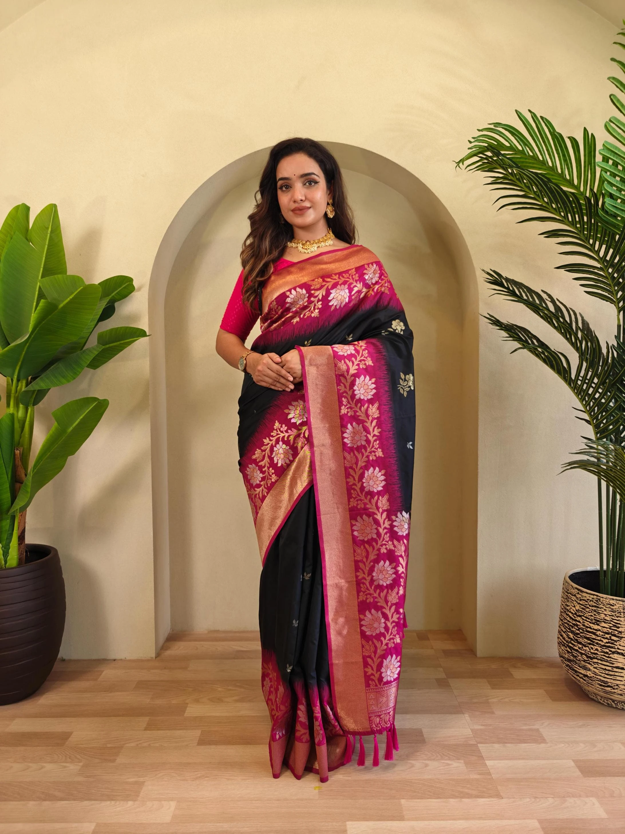 😍 Sarees wholesale DUAL TONE SILK - Ethnicaa
