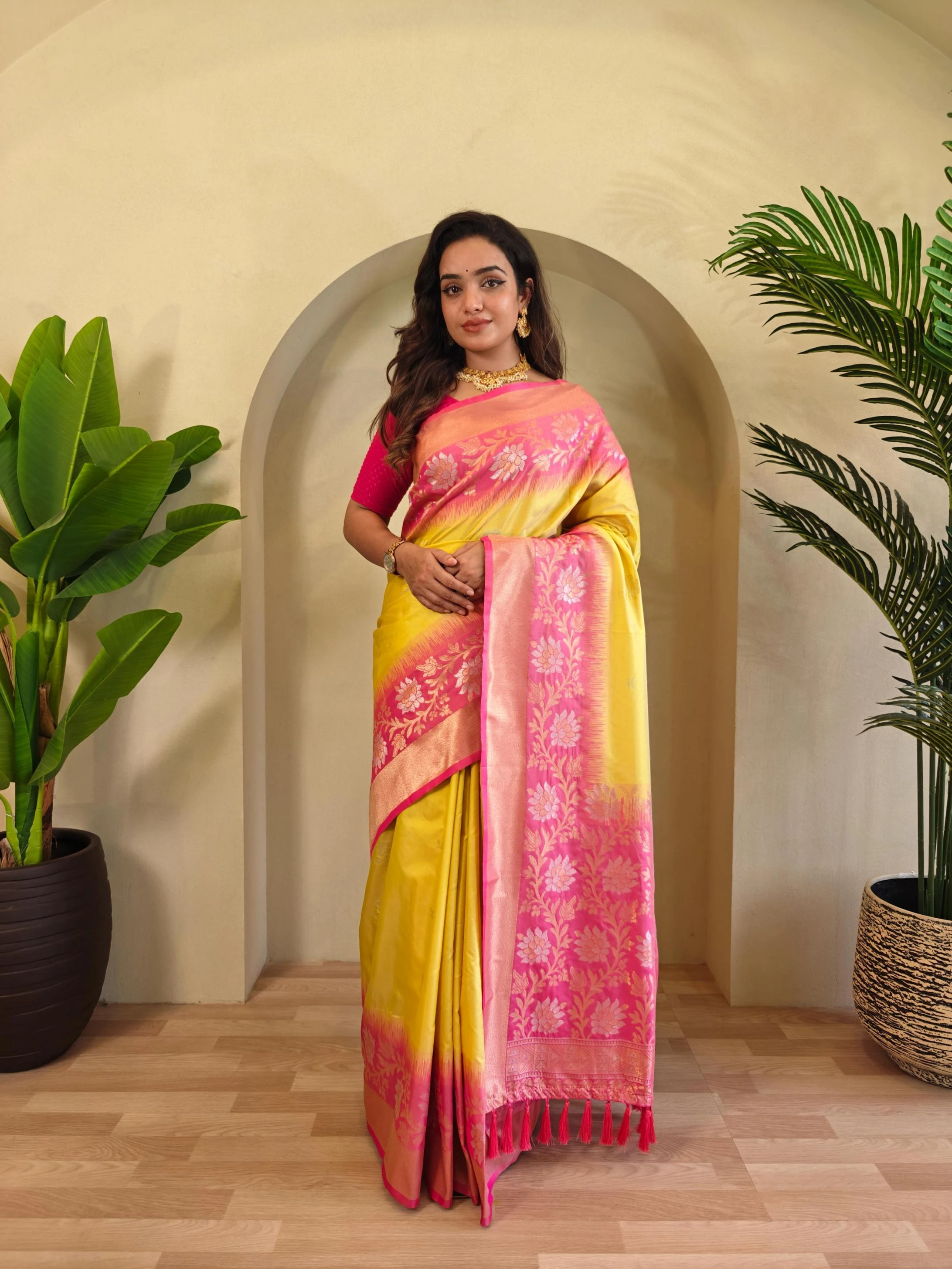 😍 Sarees wholesale DUAL TONE SILK - Ethnicaa thumbnail 22