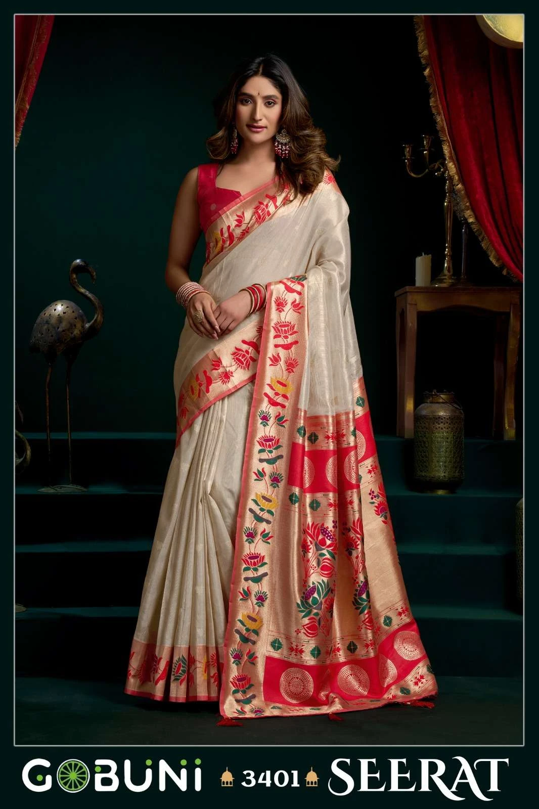 LAUNCHING BY GOBUNI 🥳 Sarees wholesale TISSUE PAITHANI - Ethnicaa thumbnail 8