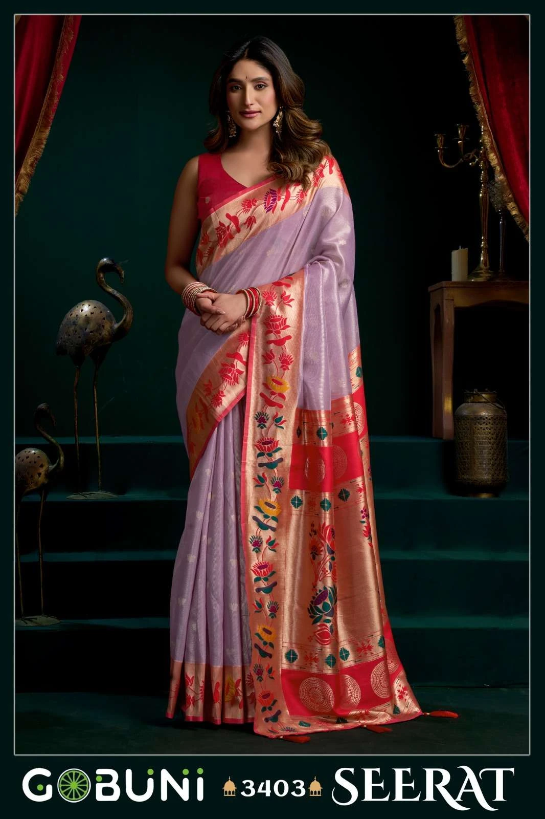 LAUNCHING BY GOBUNI 🥳 Sarees wholesale TISSUE PAITHANI - Ethnicaa thumbnail 4