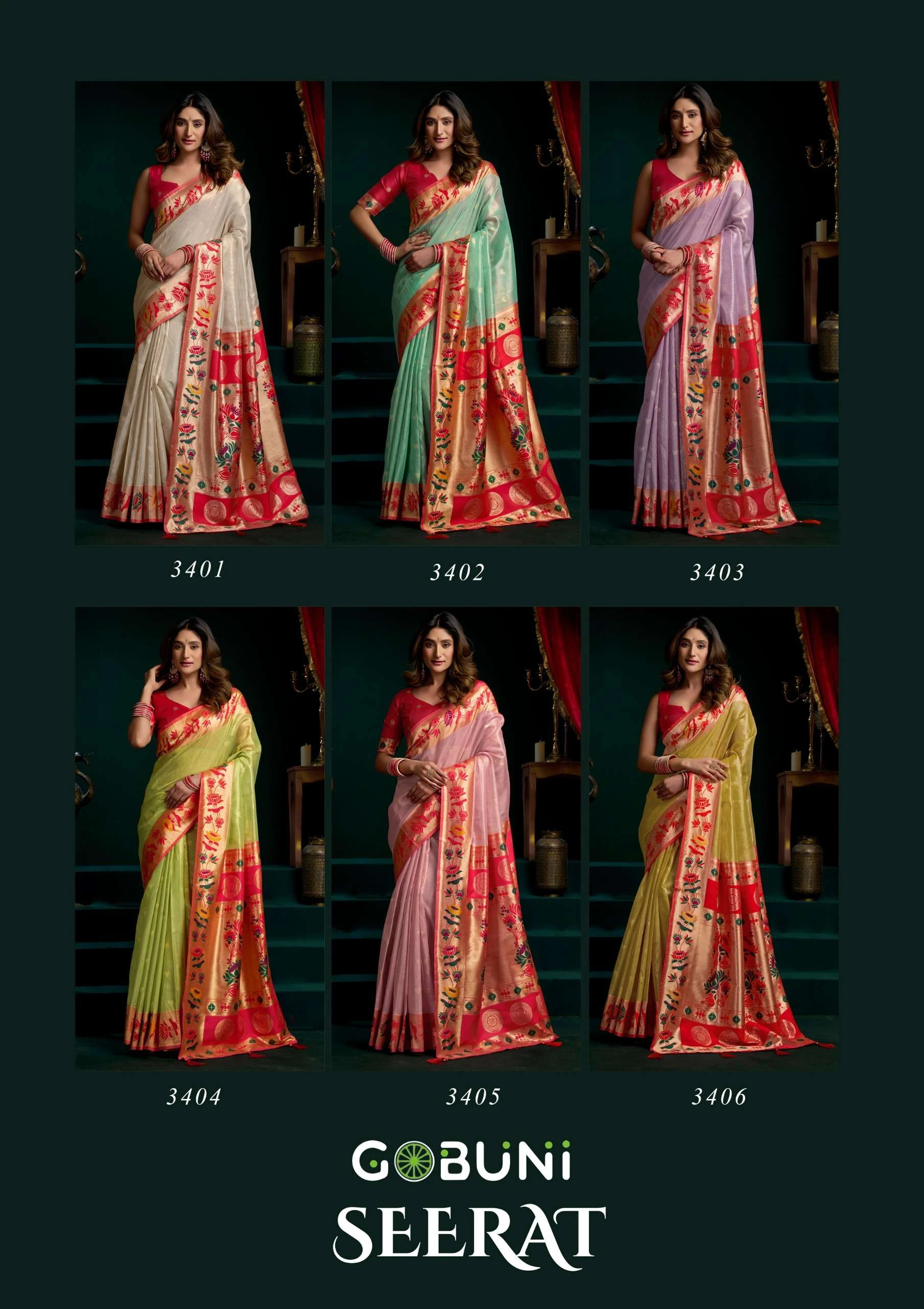 LAUNCHING BY GOBUNI 🥳 Sarees wholesale TISSUE PAITHANI - Ethnicaa thumbnail 10