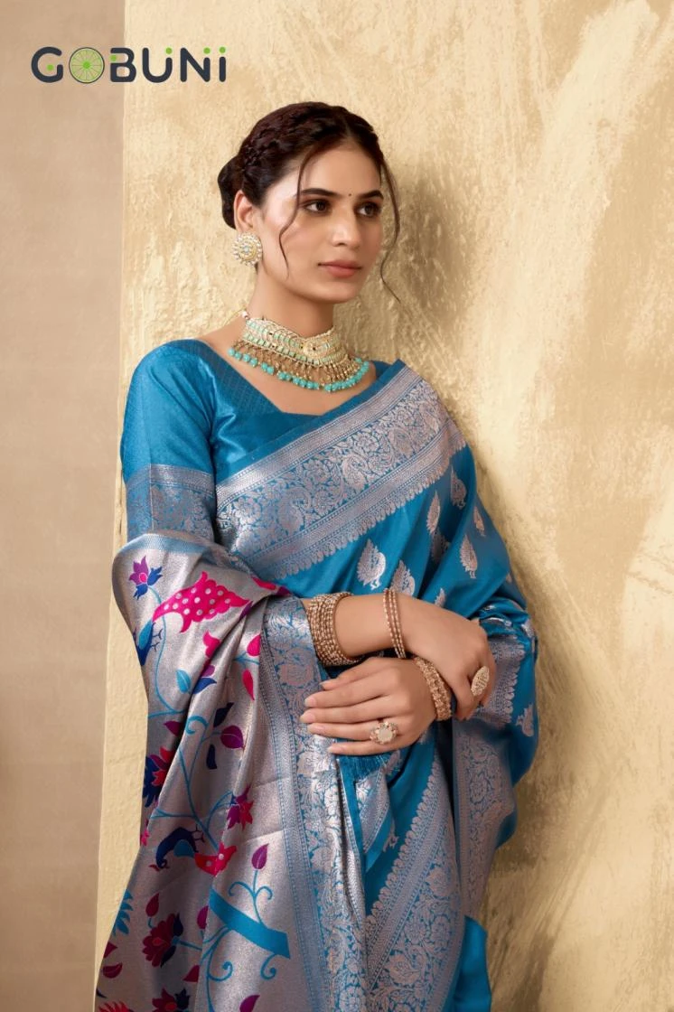 LAUNCHING BY GOBUNI 🥳 Sarees wholesale SILK - Ethnicaa thumbnail 7