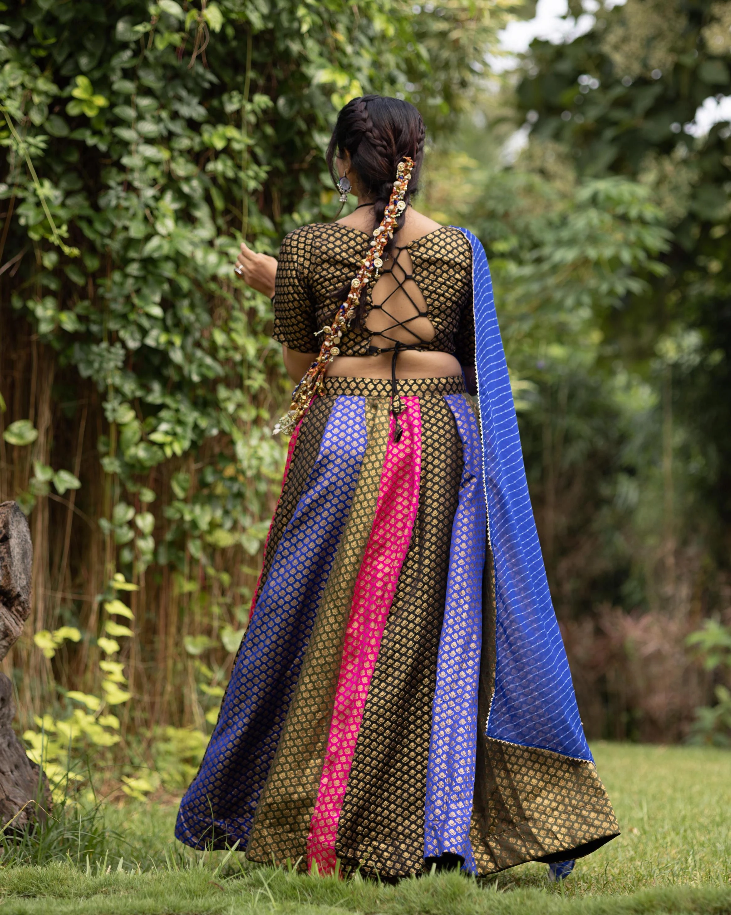 GRTN8069 Lahanga wholesale SILK - Ethnicaa thumbnail 2