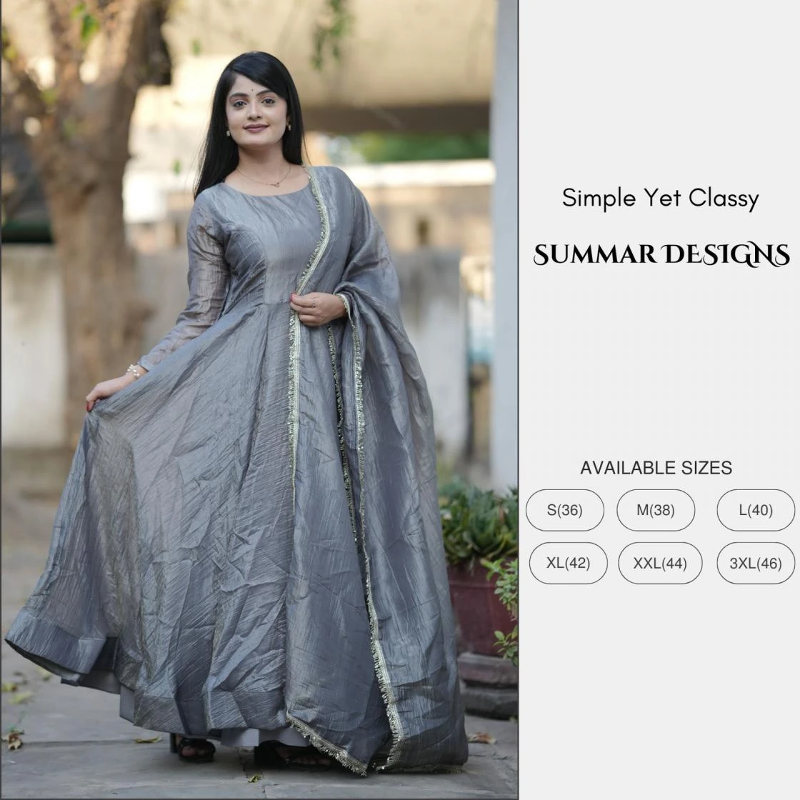 GRTN8105 Gown wholesale GOLD CRUSH - Ethnicaa thumbnail 4