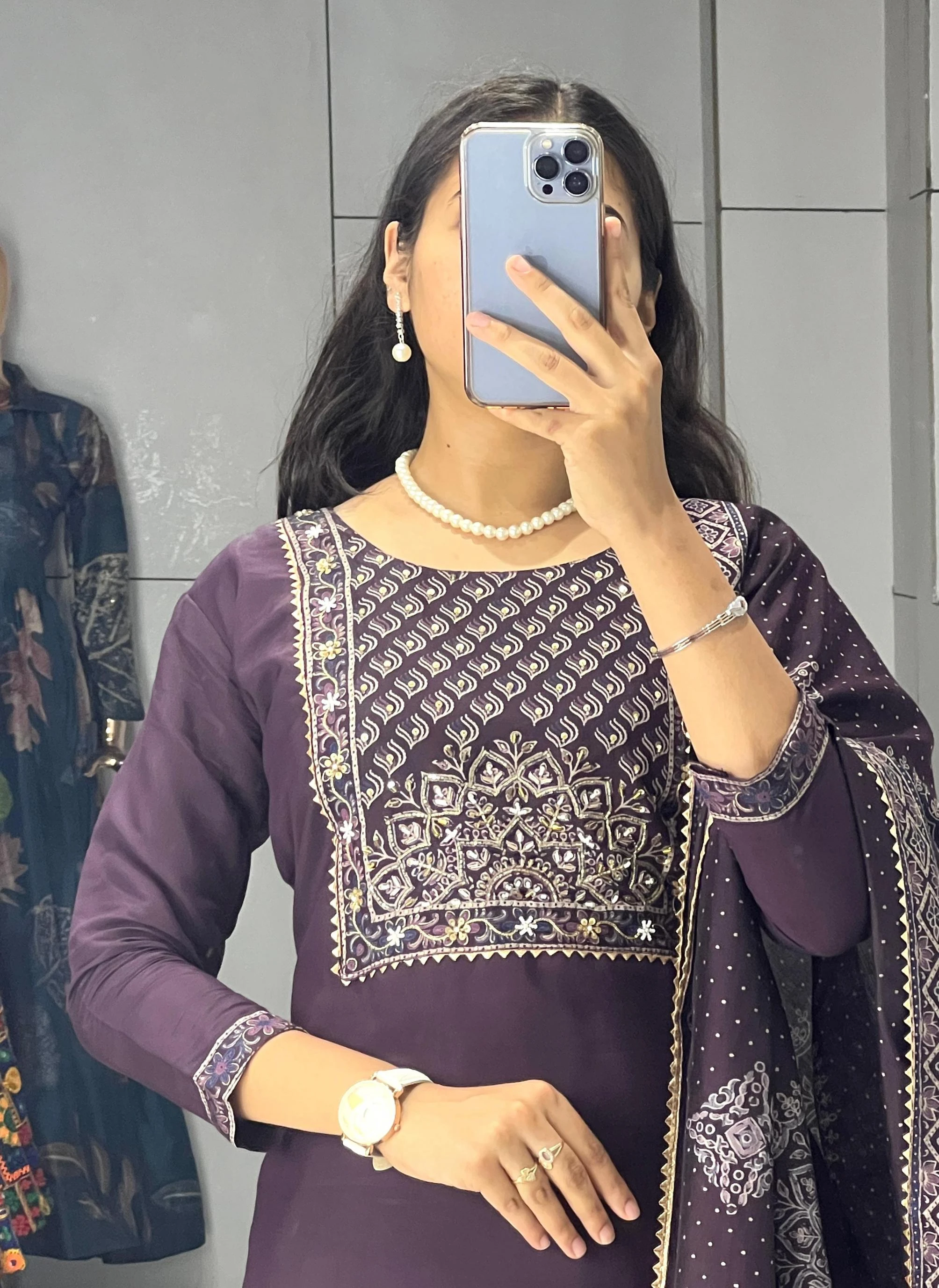 GRTN8114 Kurti wholesale MODAL CHANDERI - Ethnicaa thumbnail 3