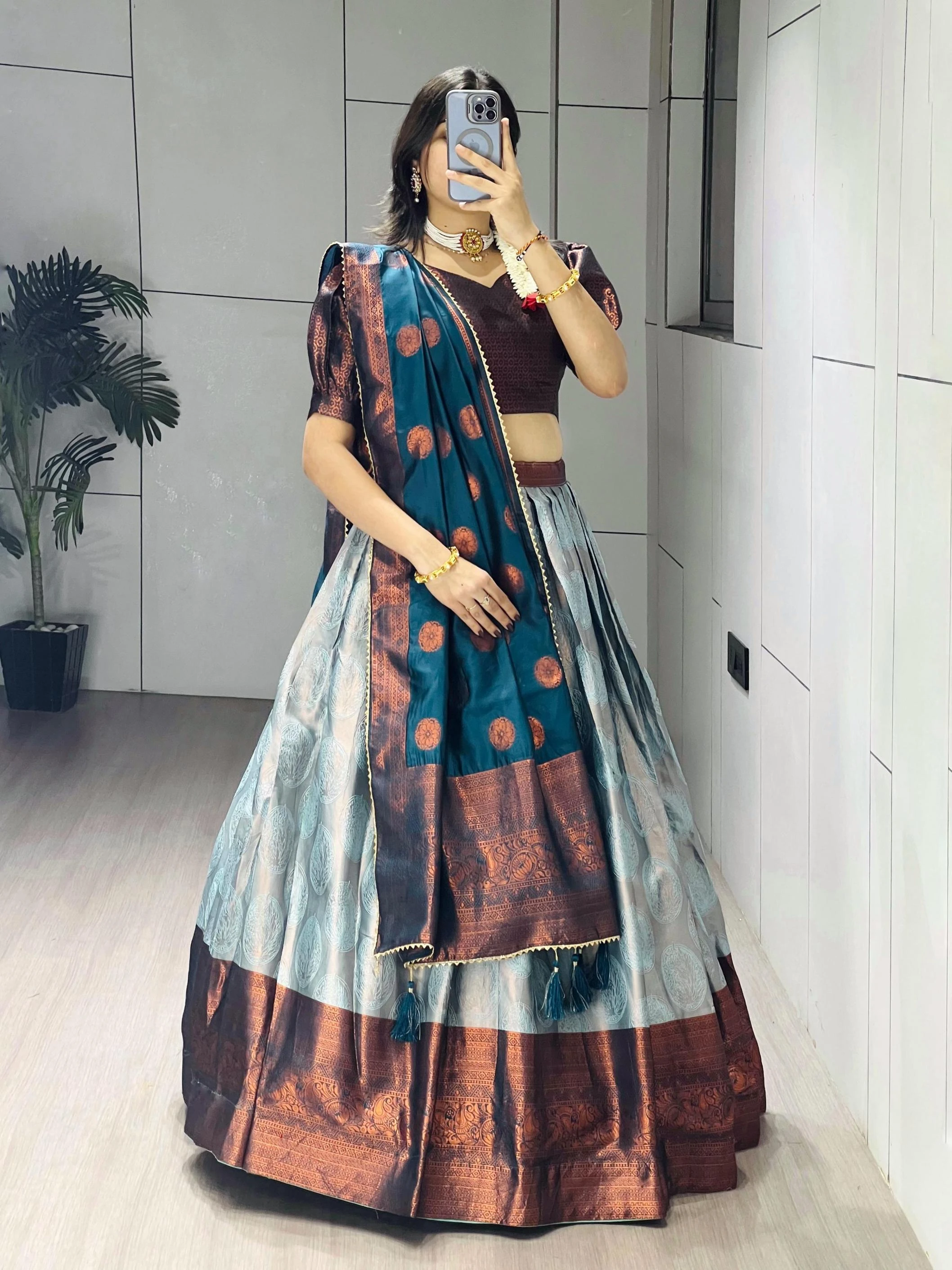 GRTN8135 Lahanga wholesale SILK - Ethnicaa thumbnail 20