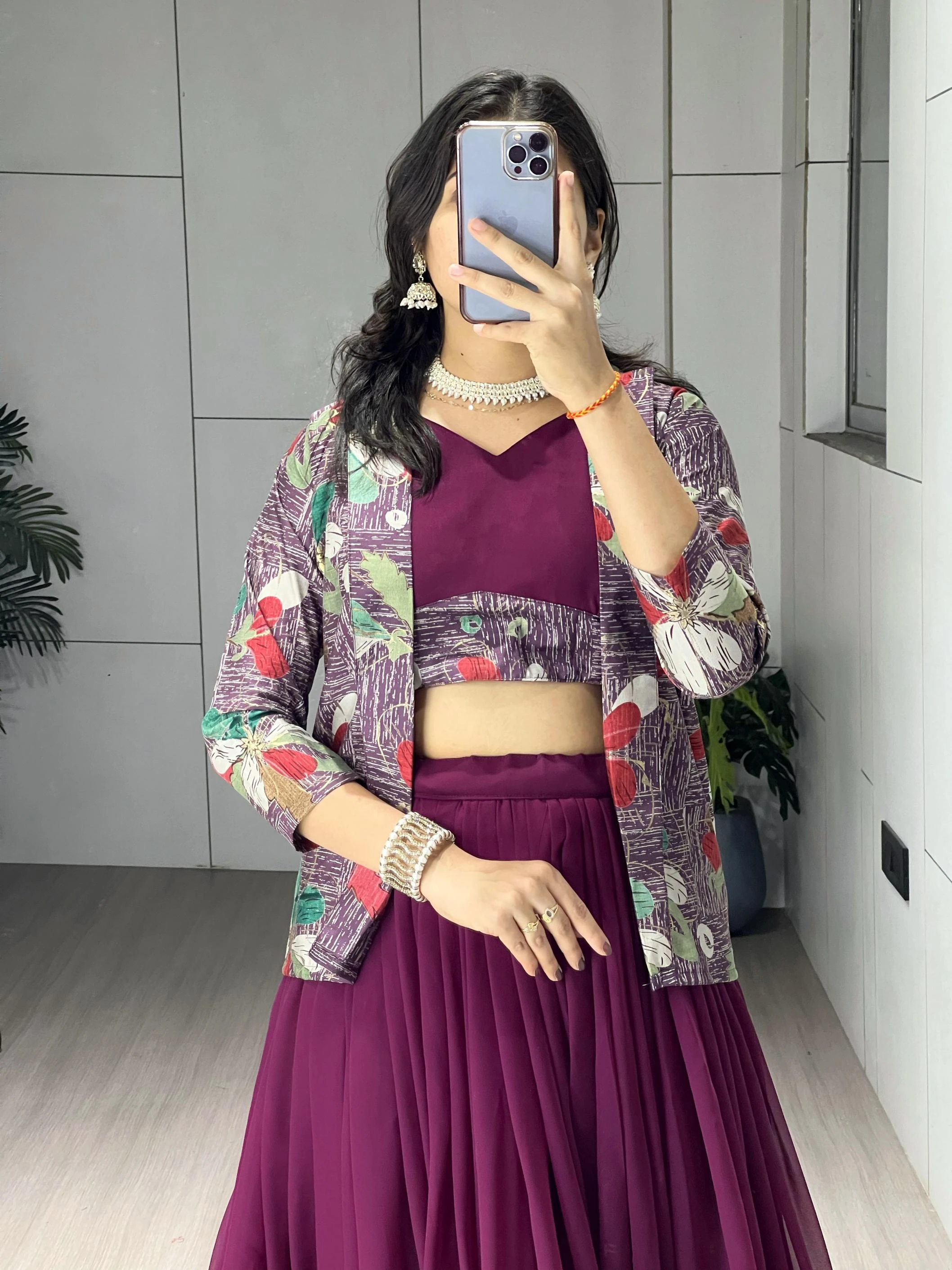 GRTN8137 Lahanga wholesale FAUX GEORGETTE - Ethnicaa thumbnail 16