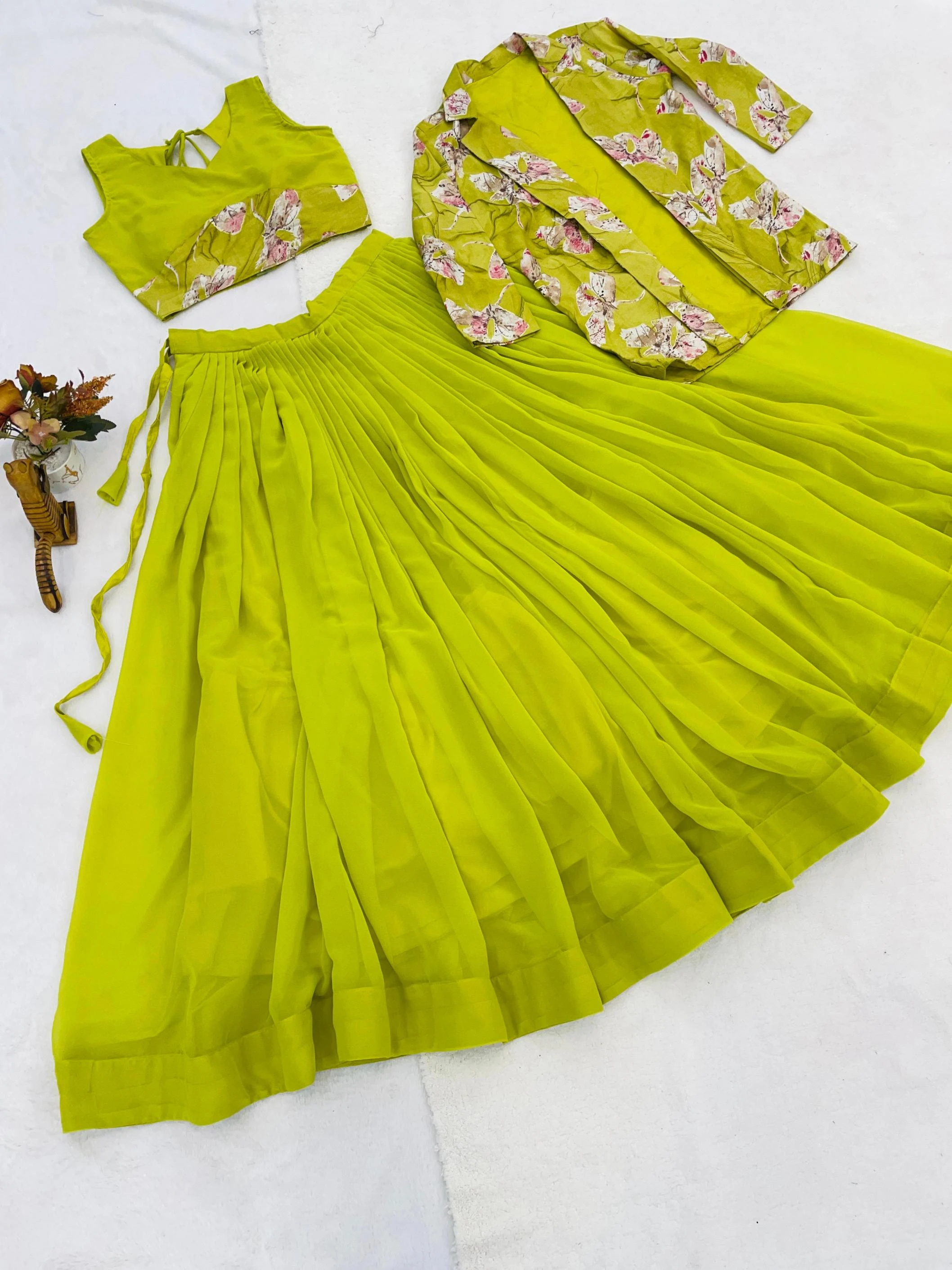 GRTN8137 Lahanga wholesale FAUX GEORGETTE - Ethnicaa thumbnail 13