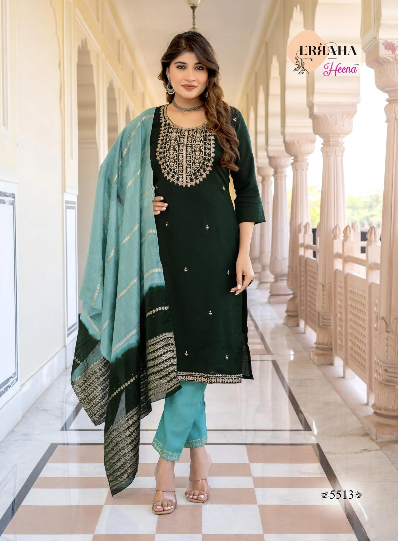 WITH CONTRAST MATCHING🔥 Salwar Suits wholesale VERTICAL - Ethnicaa thumbnail 10