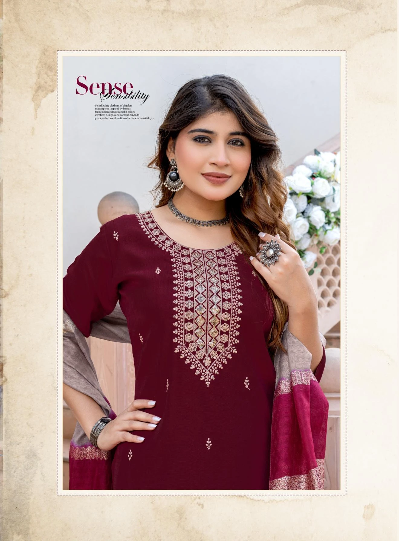 WITH CONTRAST MATCHING🔥 Salwar Suits wholesale VERTICAL - Ethnicaa thumbnail 3