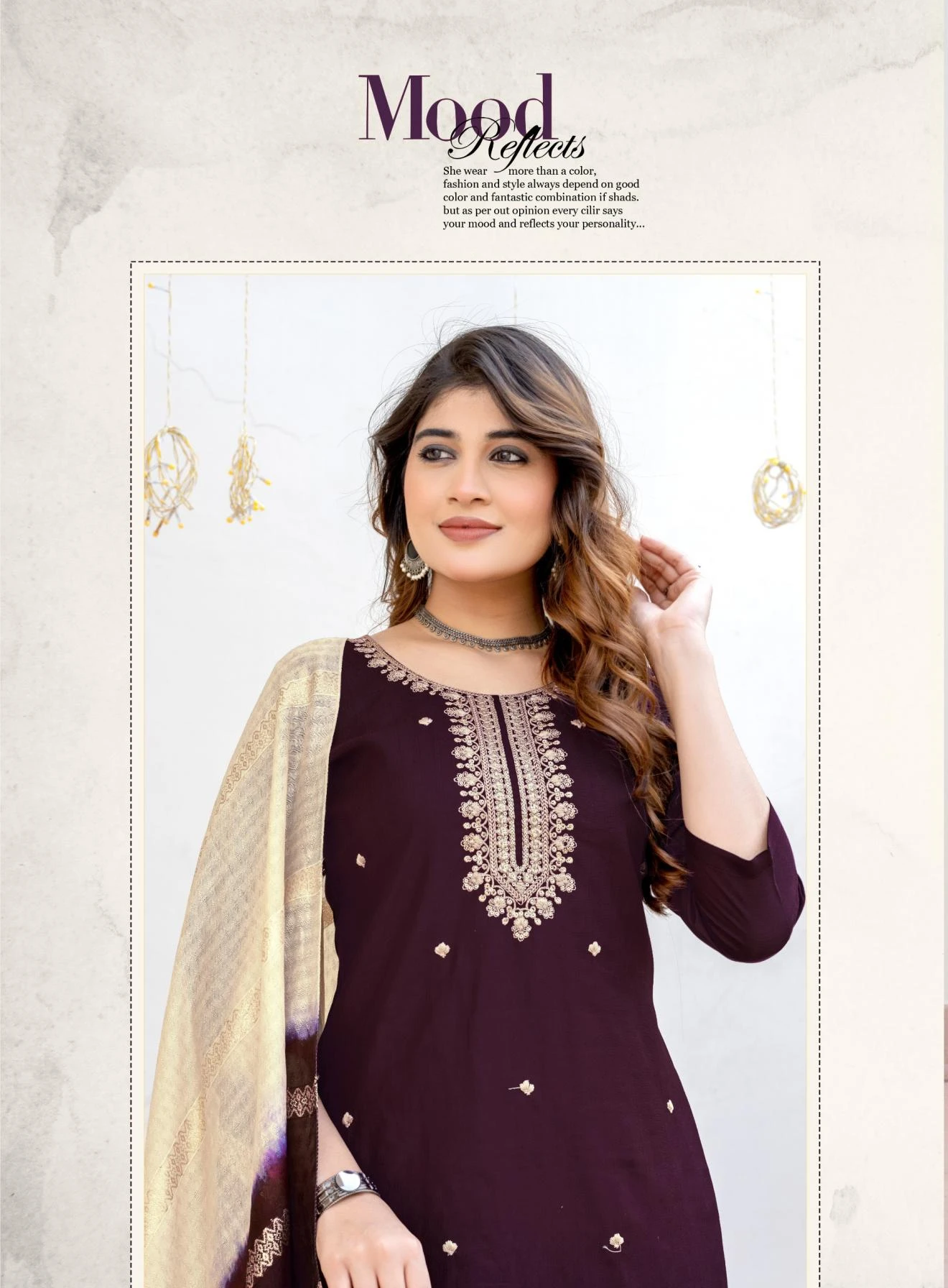 WITH CONTRAST MATCHING🔥 Salwar Suits wholesale VERTICAL - Ethnicaa thumbnail 5