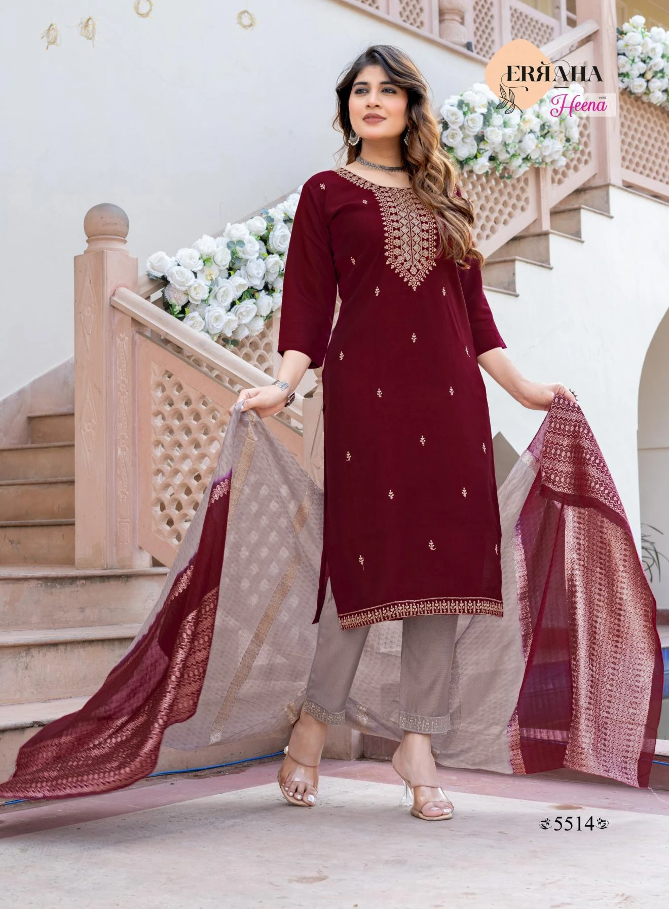 WITH CONTRAST MATCHING🔥 Salwar Suits wholesale VERTICAL - Ethnicaa thumbnail 18
