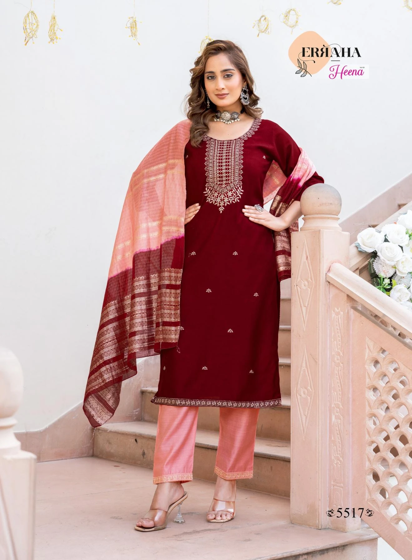 WITH CONTRAST MATCHING🔥 Salwar Suits wholesale VERTICAL - Ethnicaa thumbnail 6