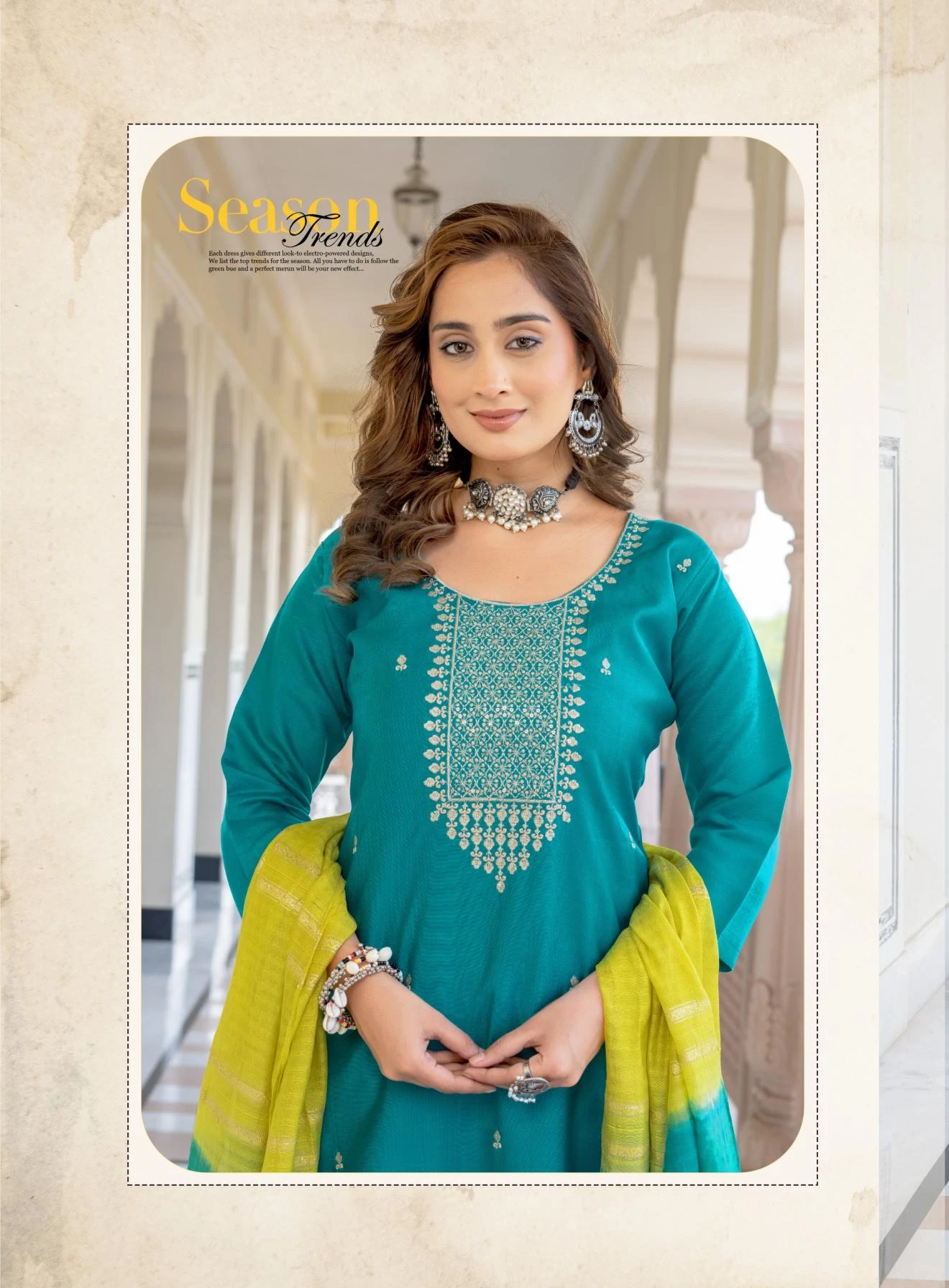 WITH CONTRAST MATCHING🔥 Salwar Suits wholesale VERTICAL - Ethnicaa thumbnail 4