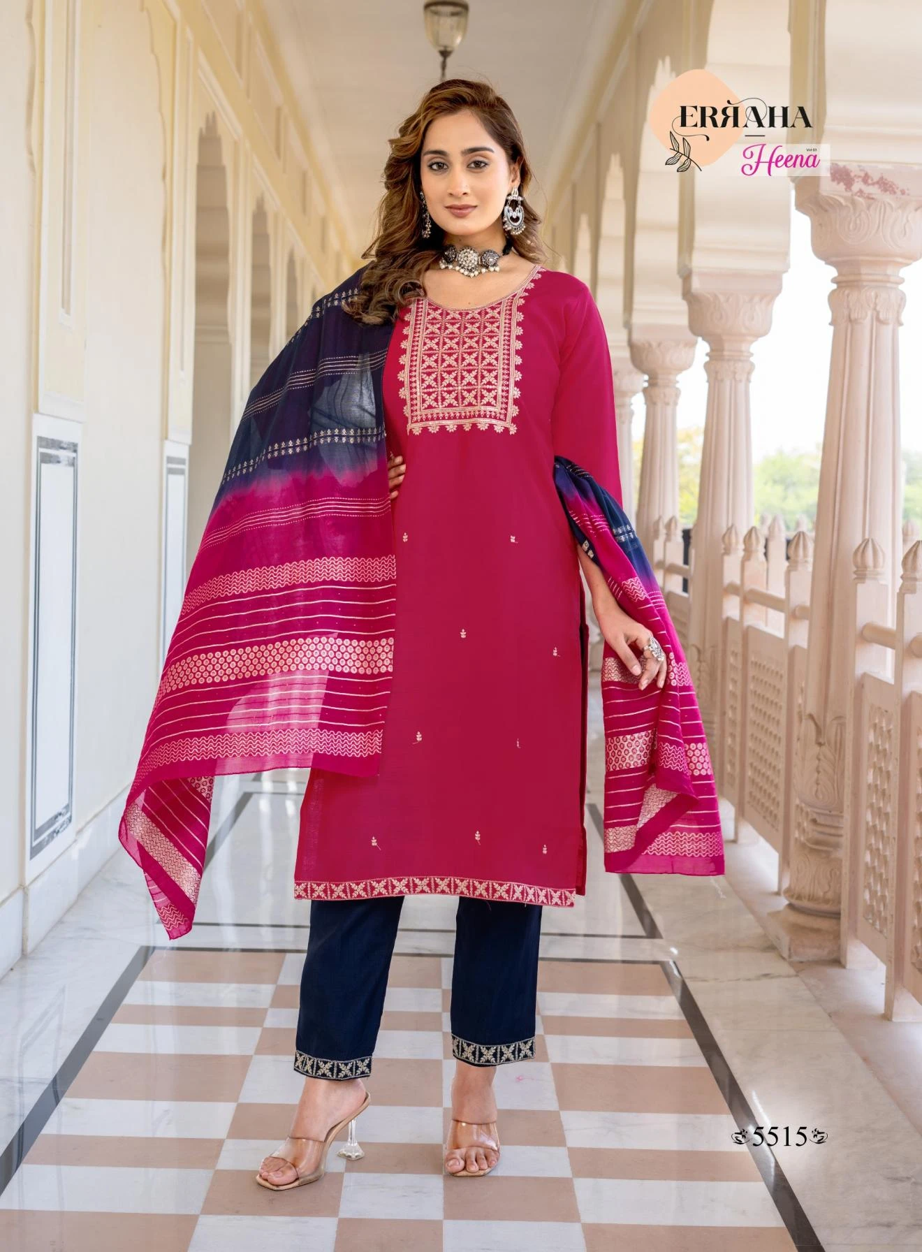 WITH CONTRAST MATCHING🔥 Salwar Suits wholesale VERTICAL - Ethnicaa thumbnail 2