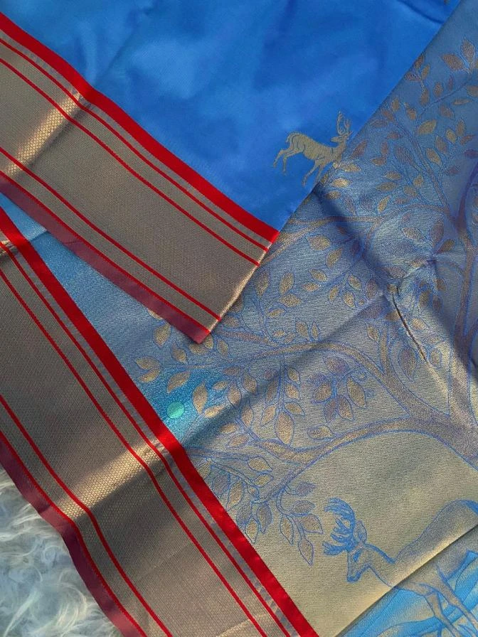 HIRAN Sarees wholesale SOFT SILK - Ethnicaa thumbnail 14