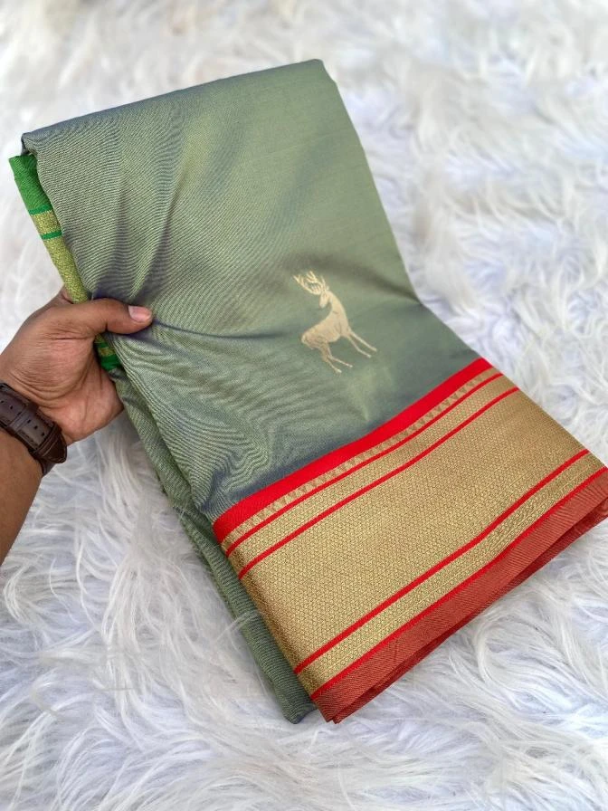 HIRAN Sarees wholesale SOFT SILK - Ethnicaa thumbnail 13
