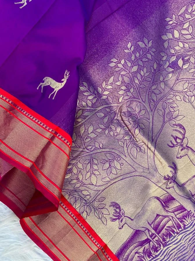 HIRAN Sarees wholesale SOFT SILK - Ethnicaa thumbnail 7