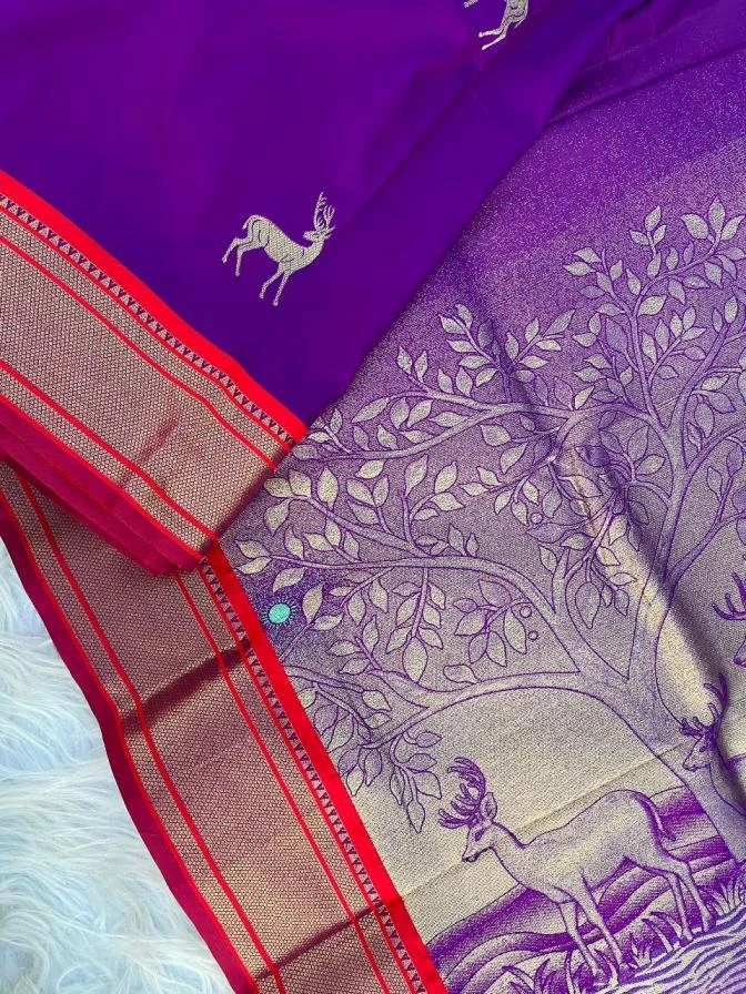 HIRAN Sarees wholesale SOFT SILK - Ethnicaa thumbnail 6