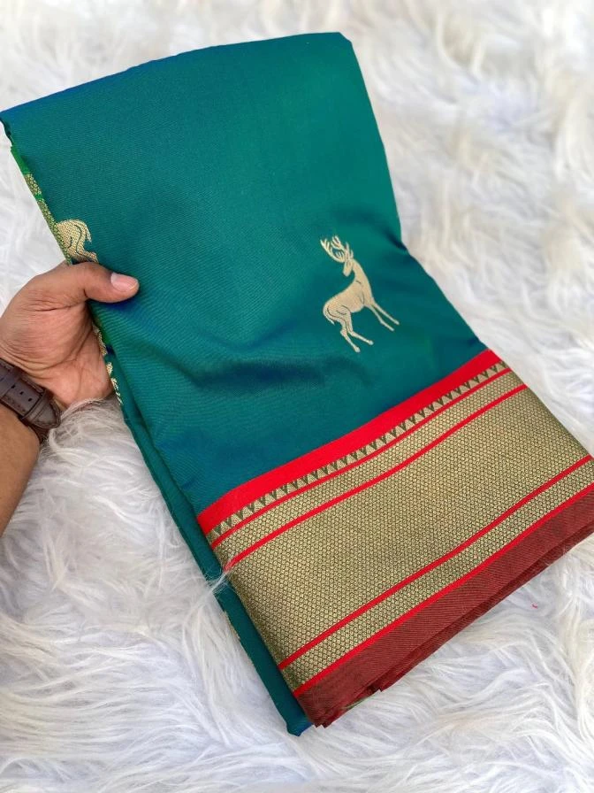 HIRAN Sarees wholesale SOFT SILK - Ethnicaa thumbnail 12