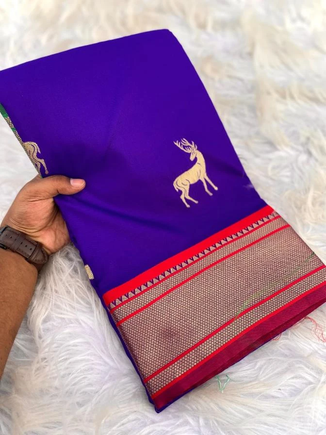 HIRAN Sarees wholesale SOFT SILK - Ethnicaa thumbnail 17