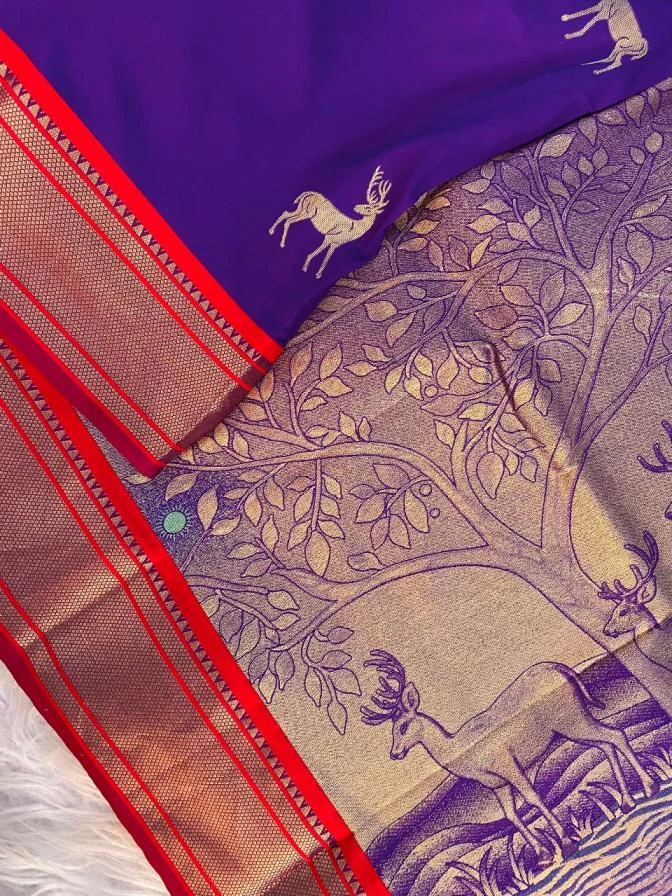 HIRAN Sarees wholesale SOFT SILK - Ethnicaa thumbnail 8