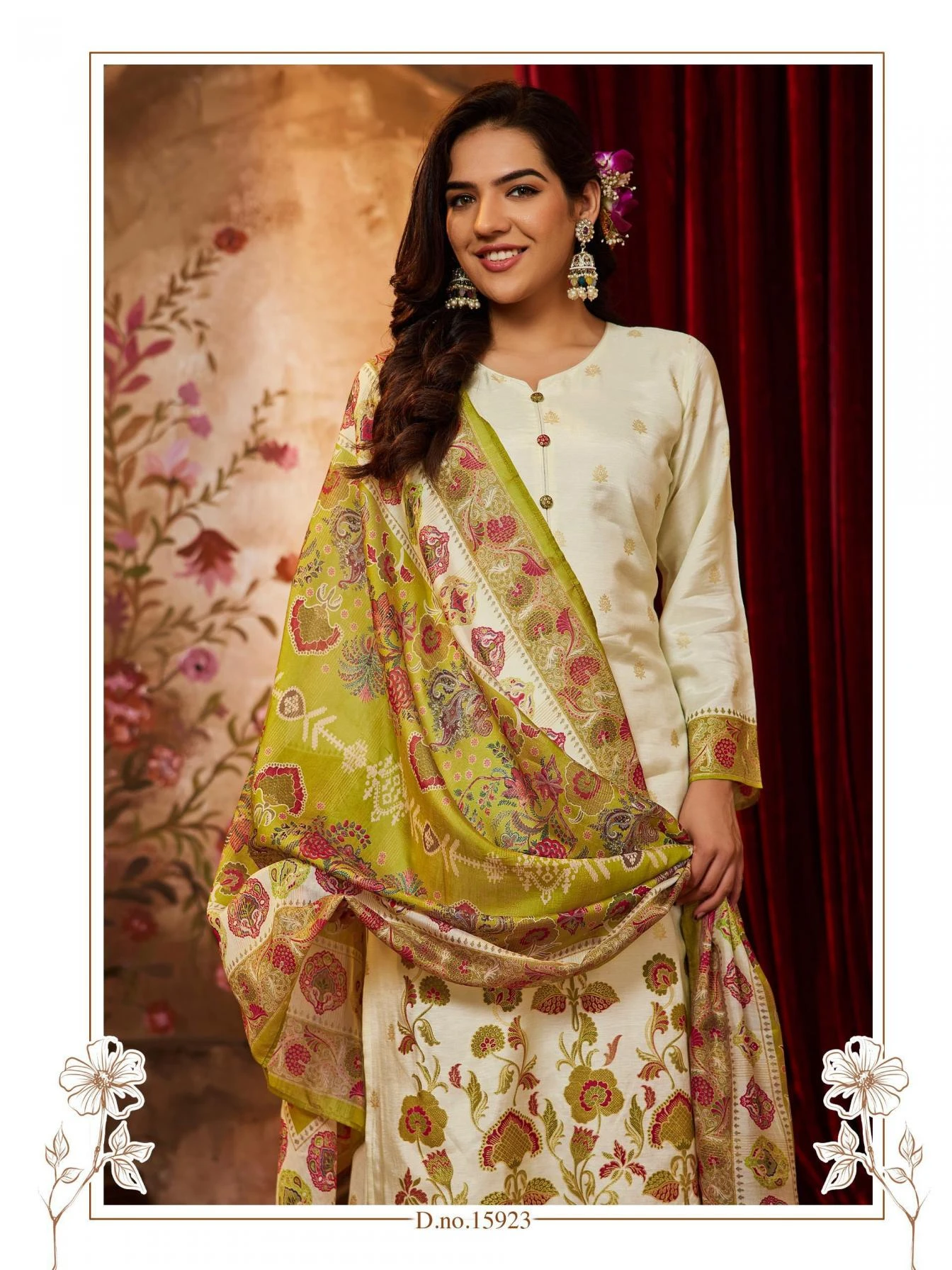 CASUAI DAIRY Salwar Suits wholesale GUCCI SILK - Ethnicaa thumbnail 4