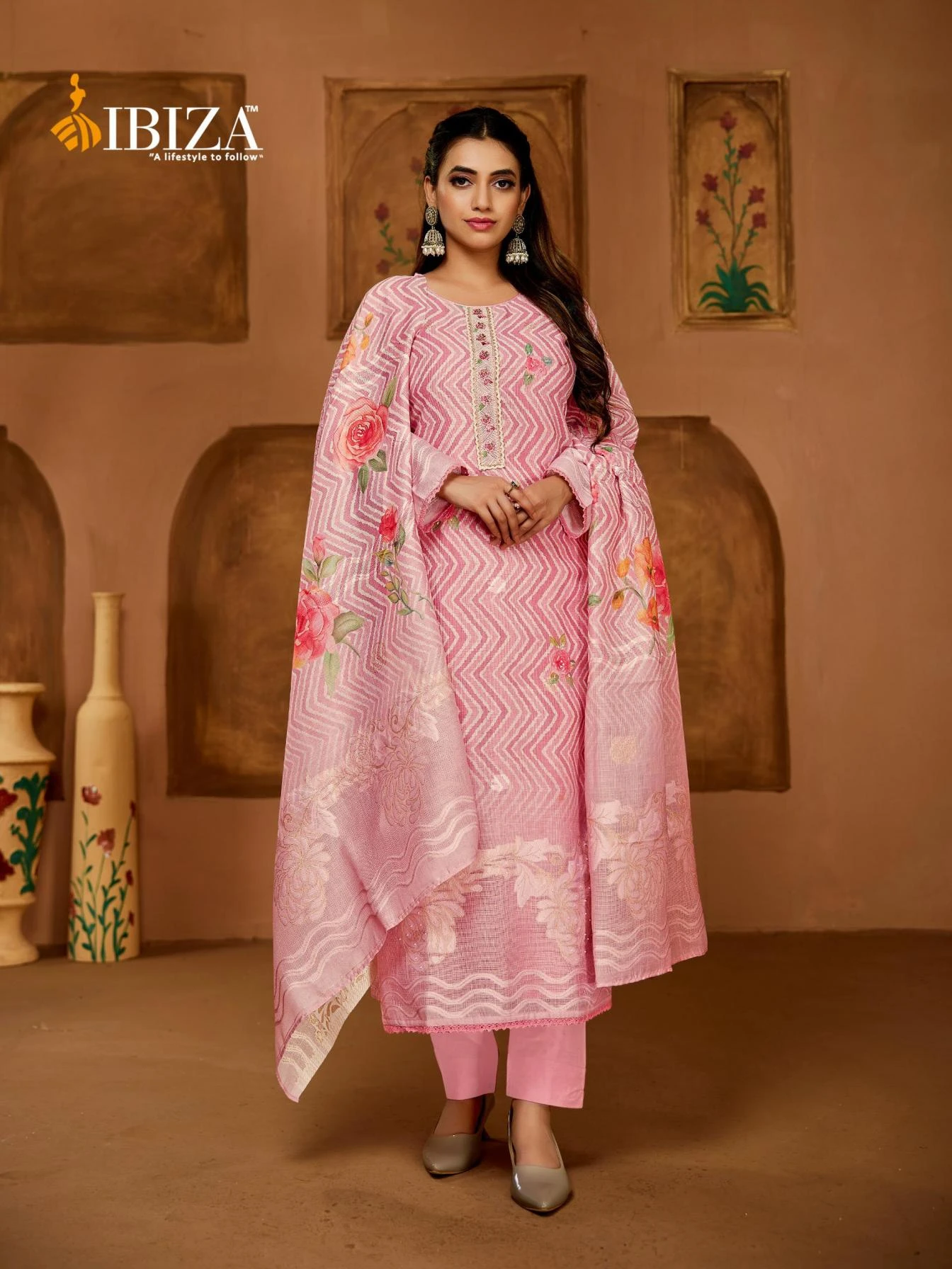 EXCLUSIVE Salwar Suits wholesale LINEN JACQUARD - Ethnicaa thumbnail 10