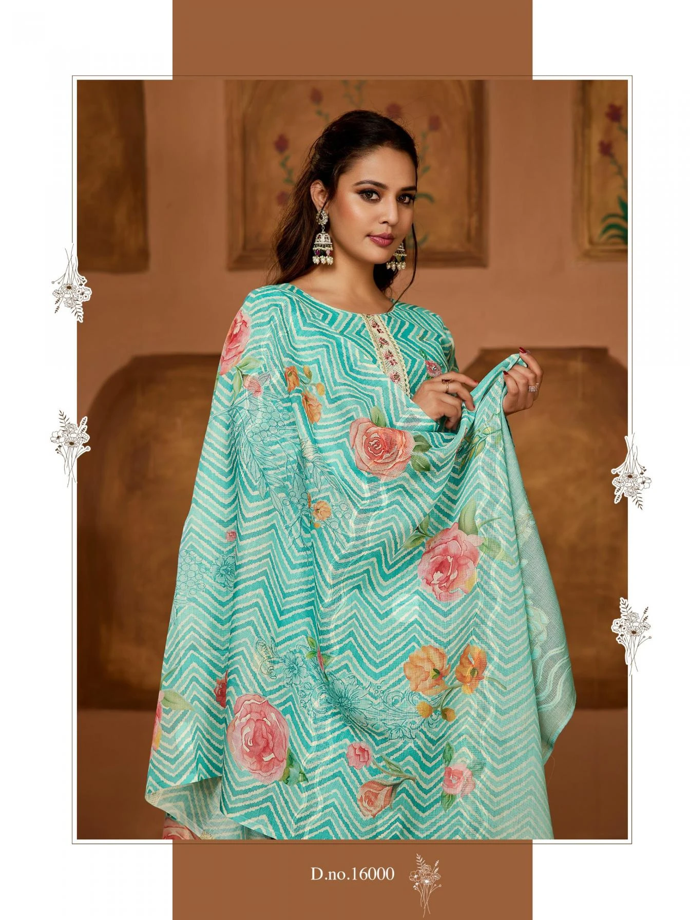 EXCLUSIVE Salwar Suits wholesale LINEN JACQUARD - Ethnicaa thumbnail 9