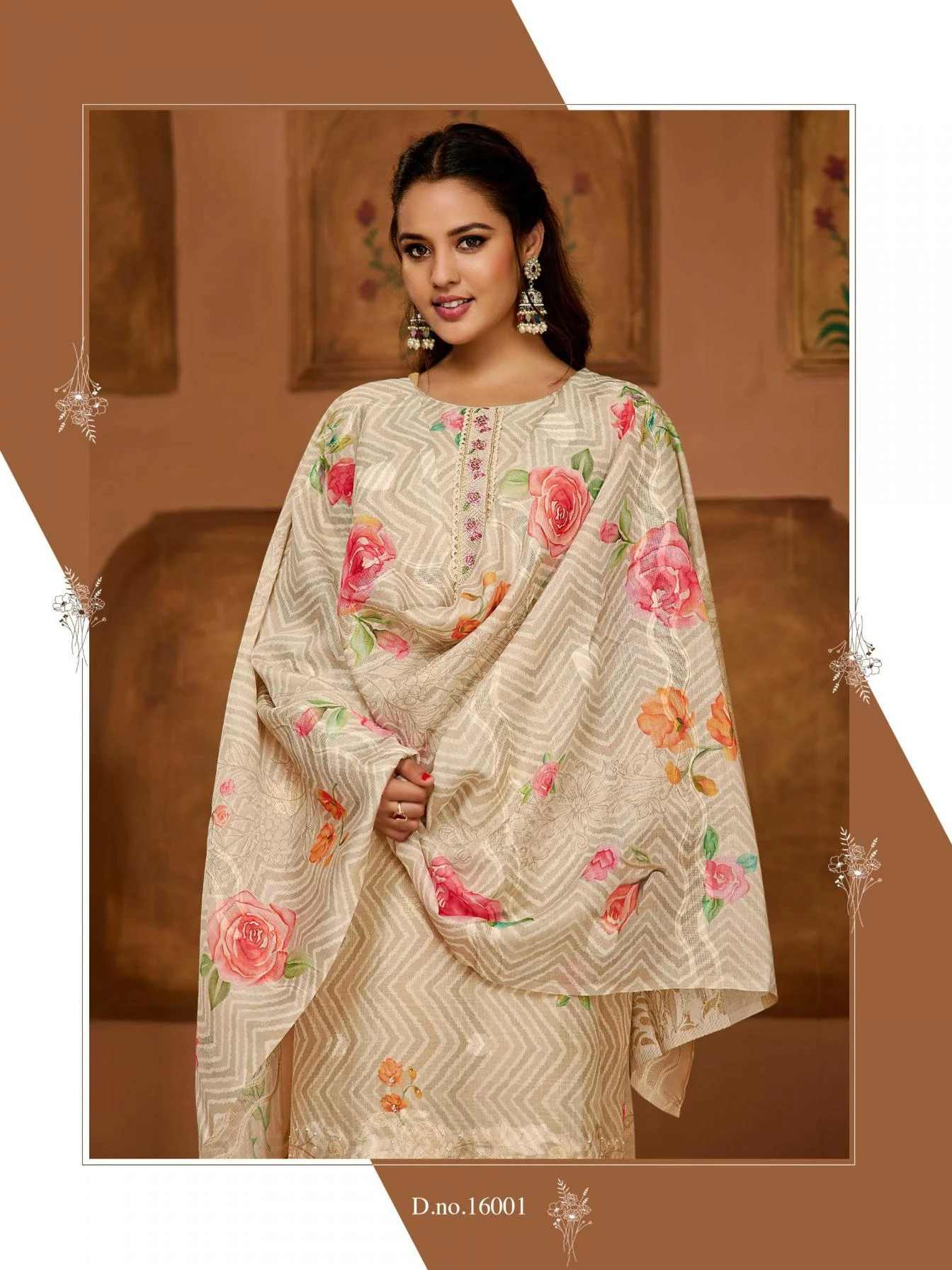 EXCLUSIVE Salwar Suits wholesale LINEN JACQUARD - Ethnicaa thumbnail 5
