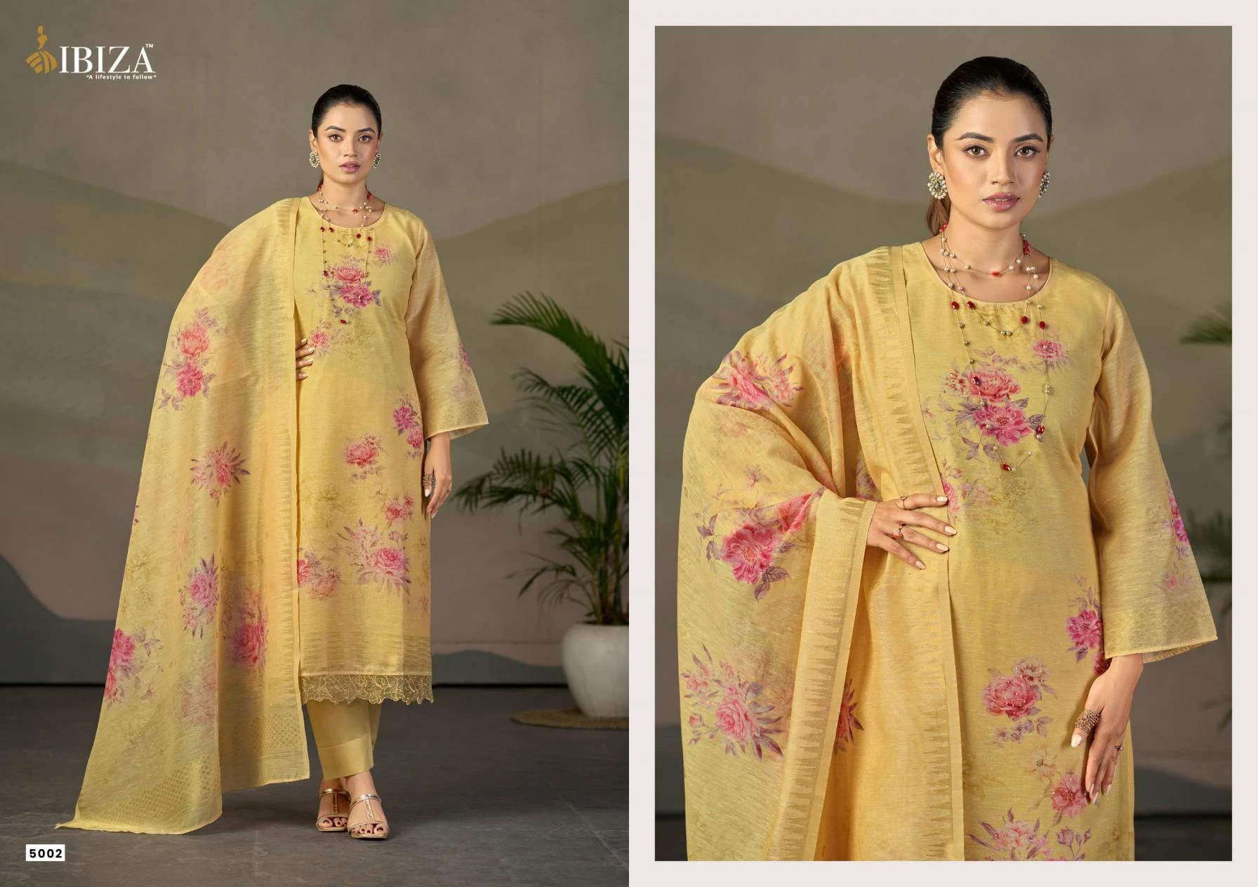 OLIVINE Salwar Suits wholesale LINEN JACQUARD - Ethnicaa thumbnail 2