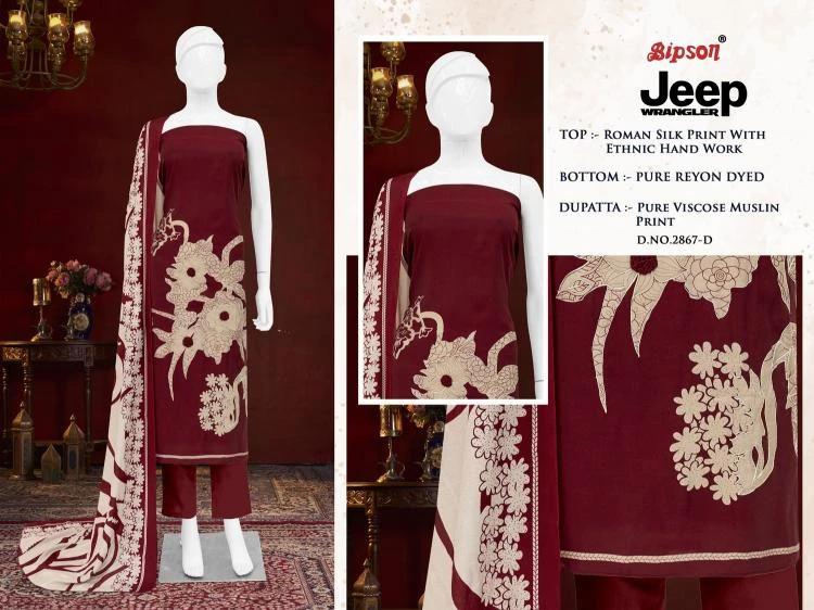 JEEP WRANGLAR 2867 Ethnic Wear wholesale Roman Silk - Ethnicaa